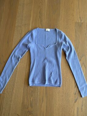 Aritzia periwinkle blue Tuscany sweater